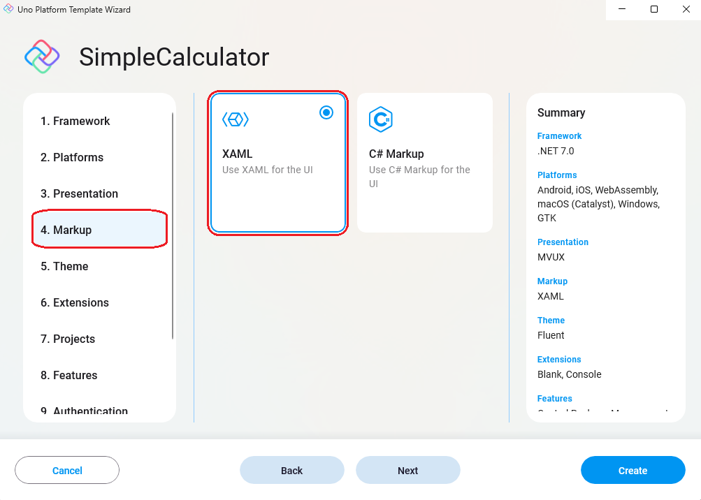 Uno Platform App template