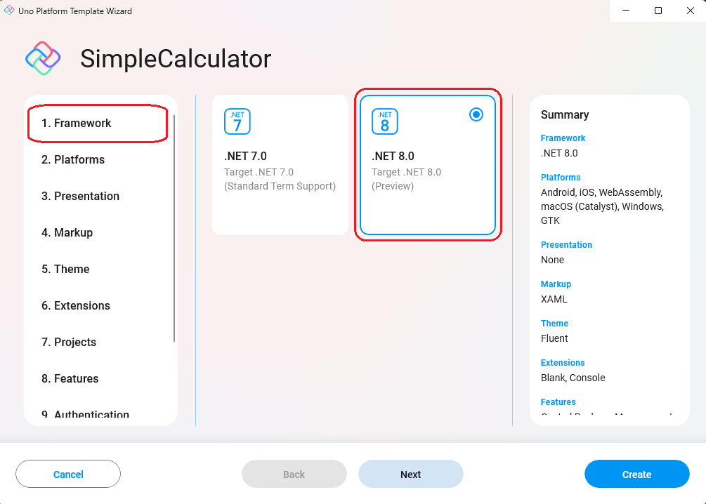 Uno Platform App template