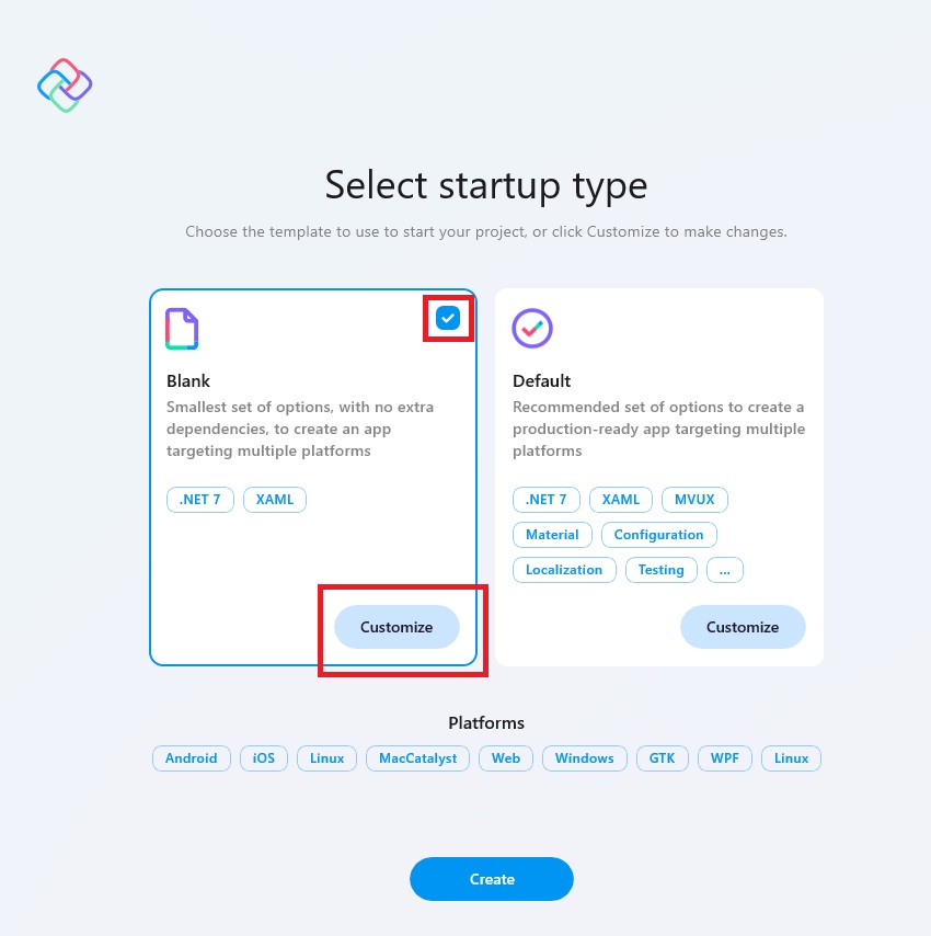 Screenshot displaying the intro screen of the Uno Extension wizard in Visual Studio