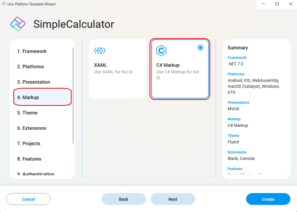 Uno Platform App template