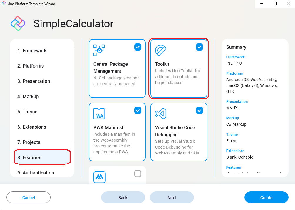 Uno Platform App template