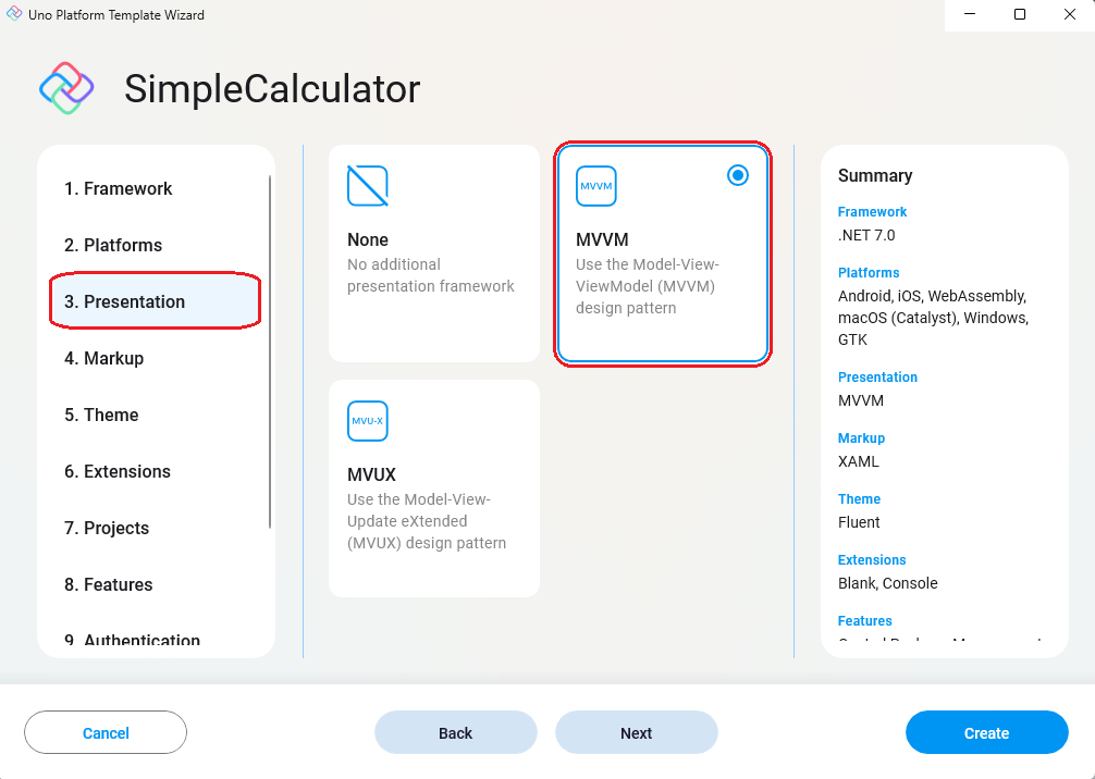 Uno Platform App template