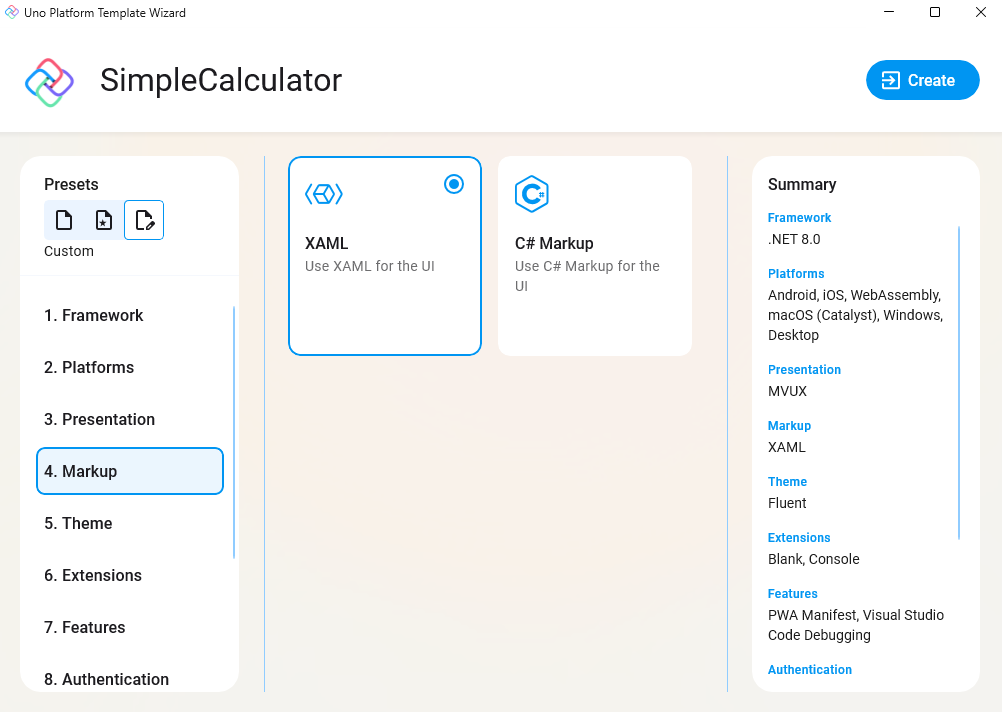 Uno Platform App template