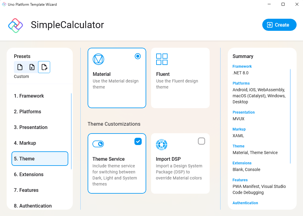 Uno Platform App template