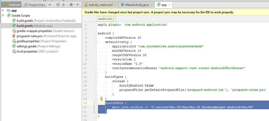 Debugging Uno.UI Java code with Android studio