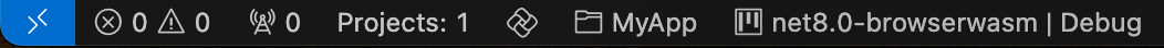 status bar