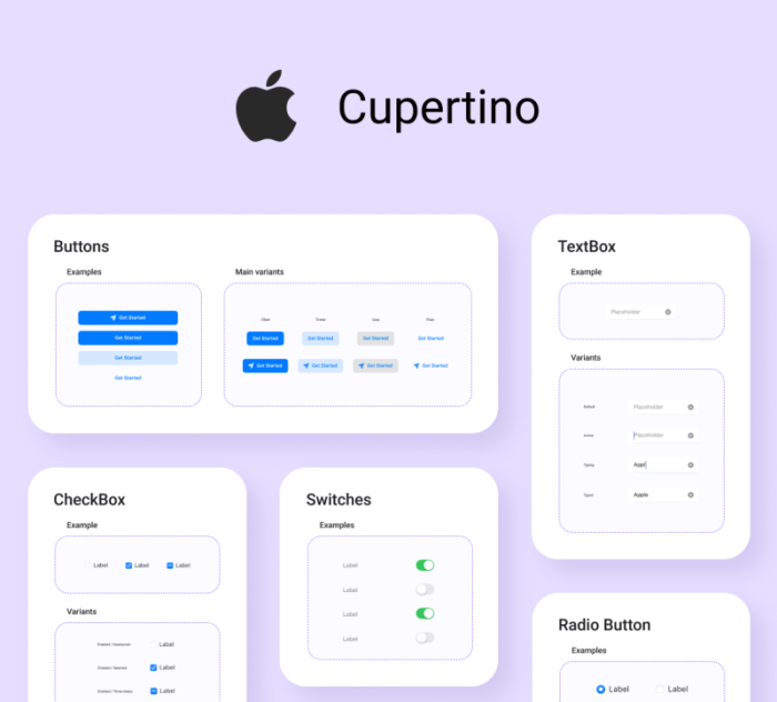 Cupertino design system