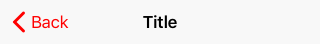 CommandBar Example - iOS - BackButtonForeground