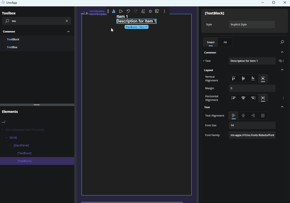 GIF showing how to leave the Template Editor