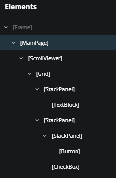 How to expand and collapse nodes in the Elements panel.