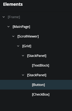 How to select a parent in the Elements panel.