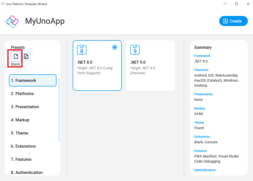 Screenshot displaying the intro screen of the Uno Extension wizard in Visual Studio