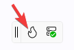 Hot Design flame icon to enter design mode
