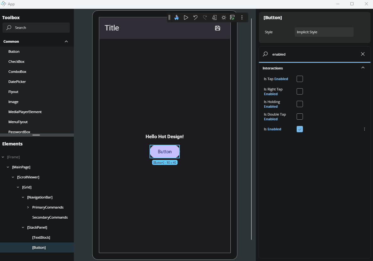 GIF showing how to set values on a check box field on the Properties panel