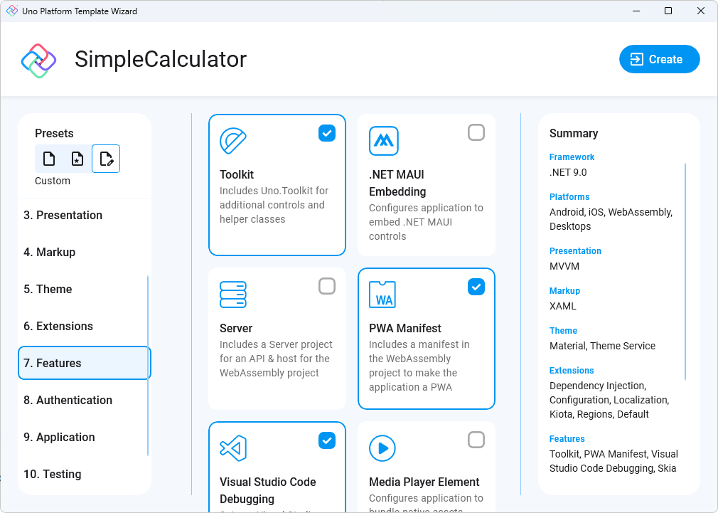 Uno Platform App template