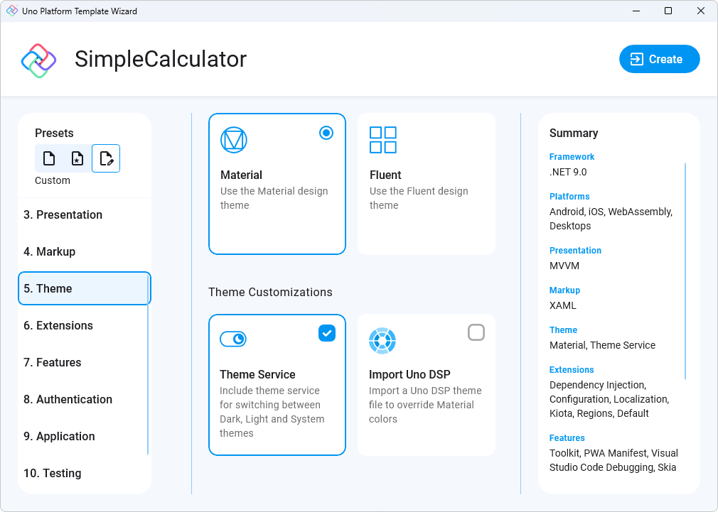 Uno Platform App template