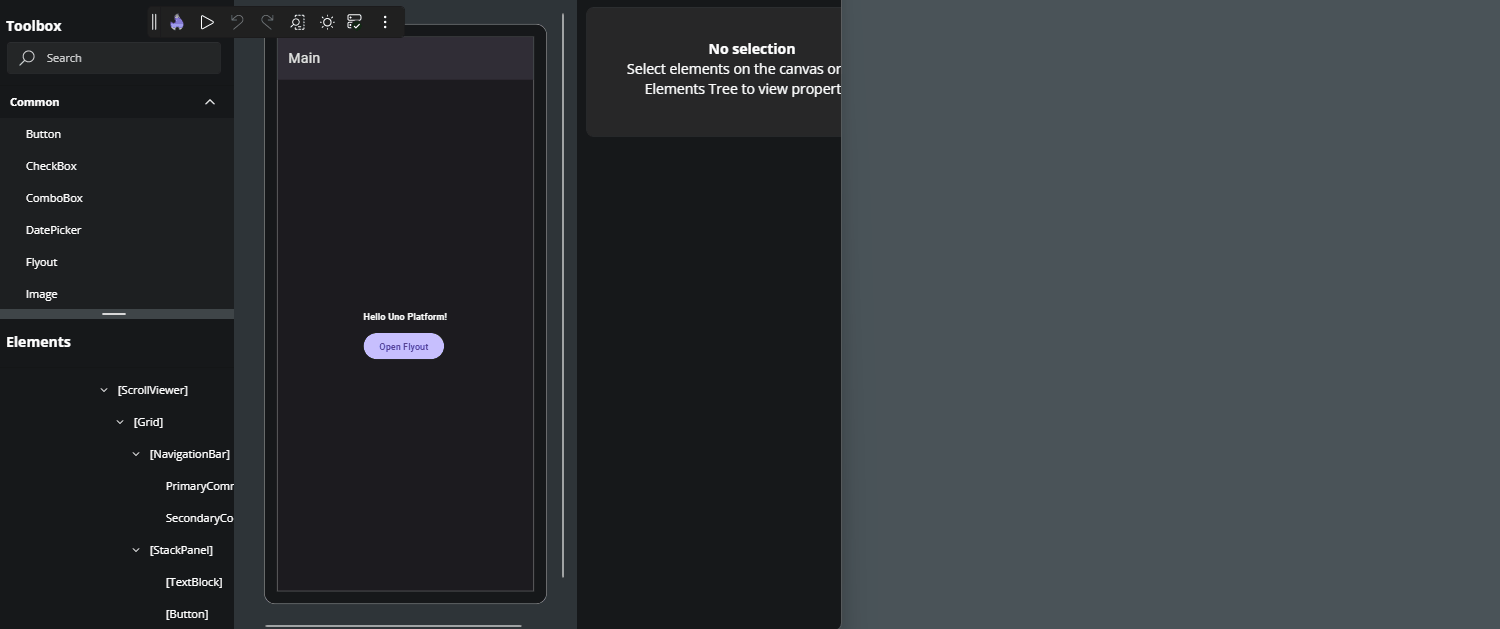 How to edit flyouts from the canvas