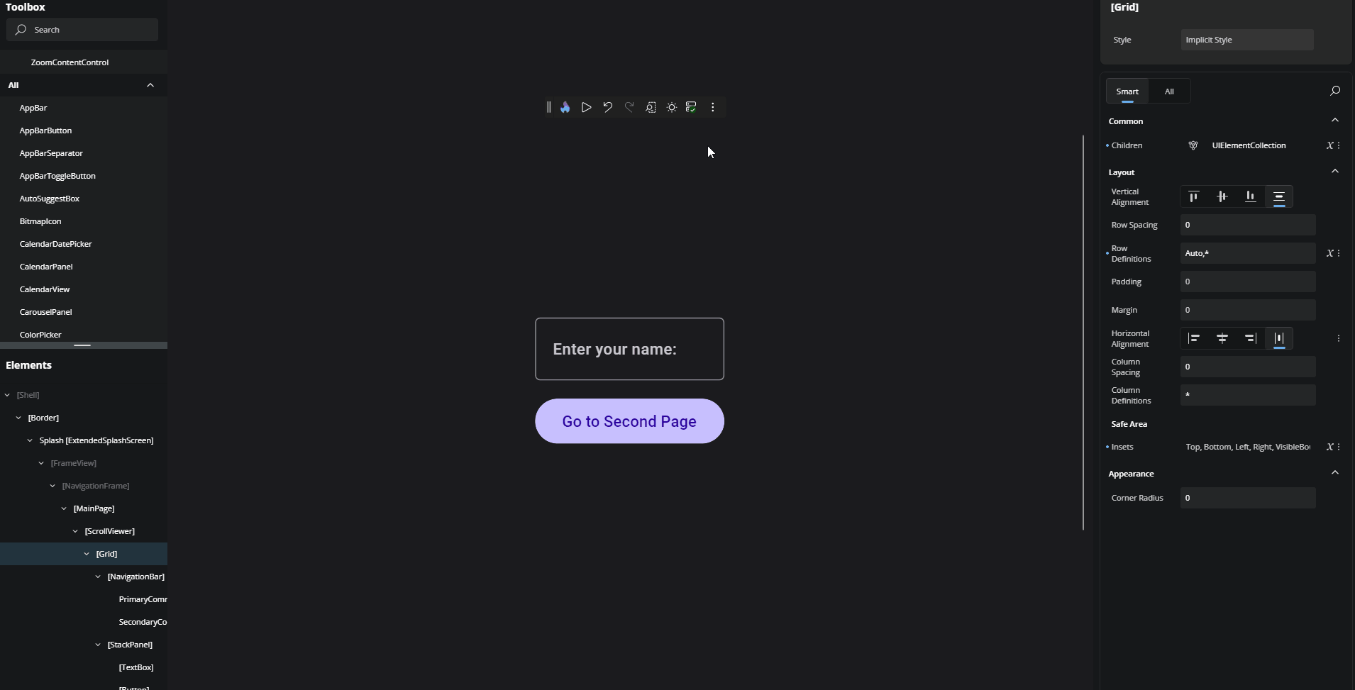 The More Options menu