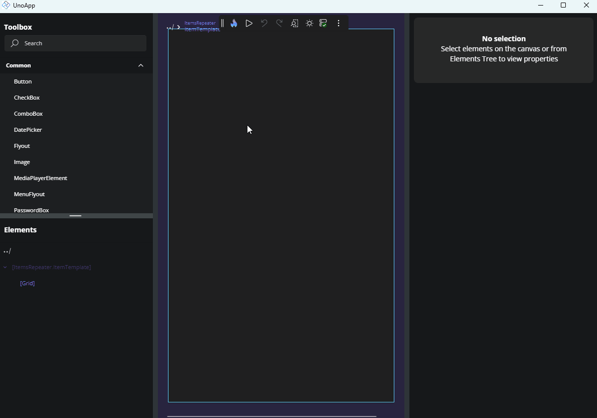 GIF showing how to use the Template Editor