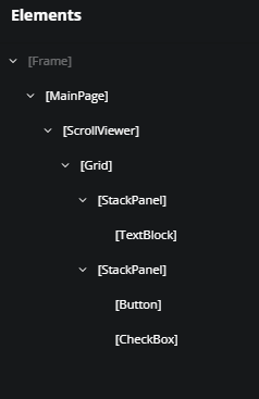 How to add a parent in the Elements panel.