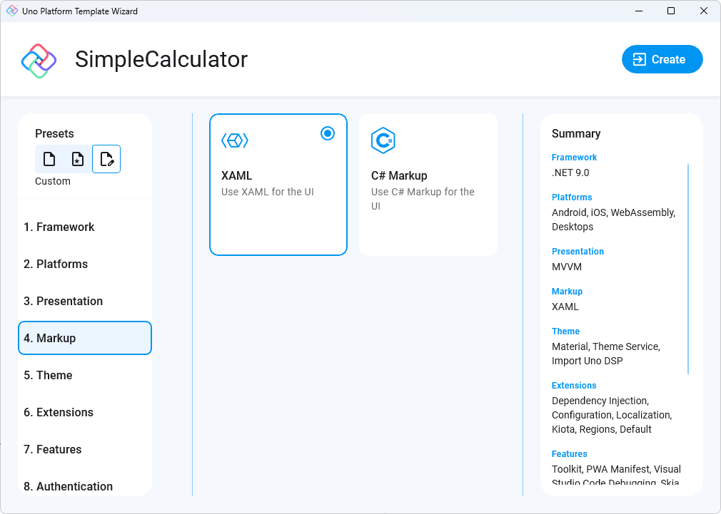Uno Platform App template