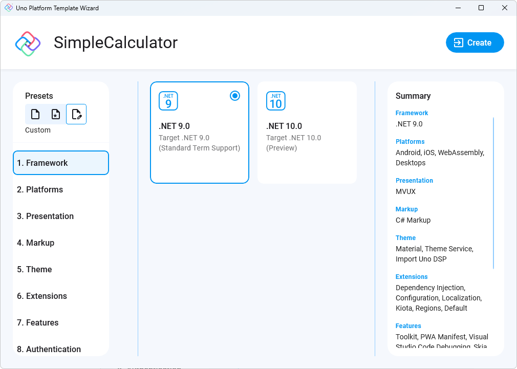 Uno Platform App template