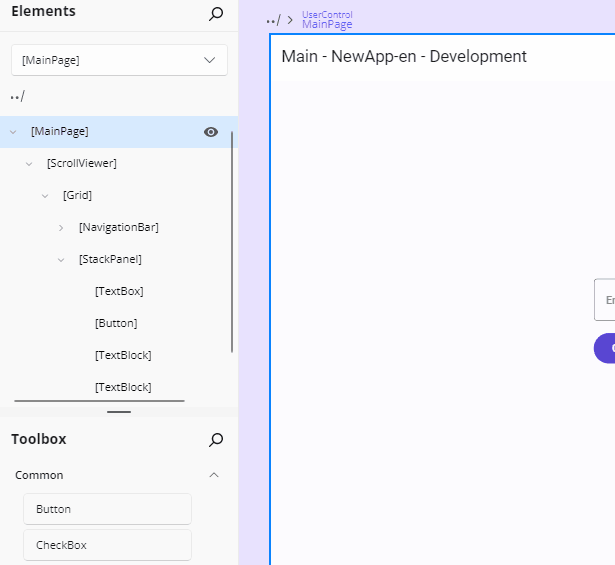 How to add a parent in the Elements panel.