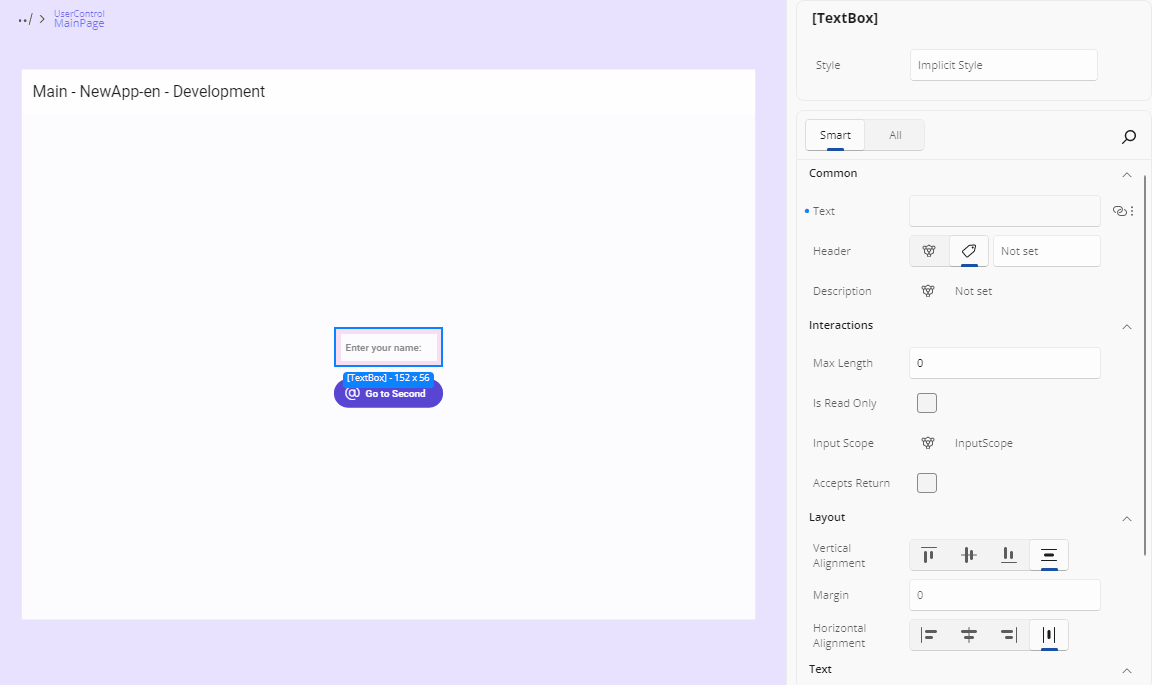 GIF showing how to set bindings on the Advanced Flyout
