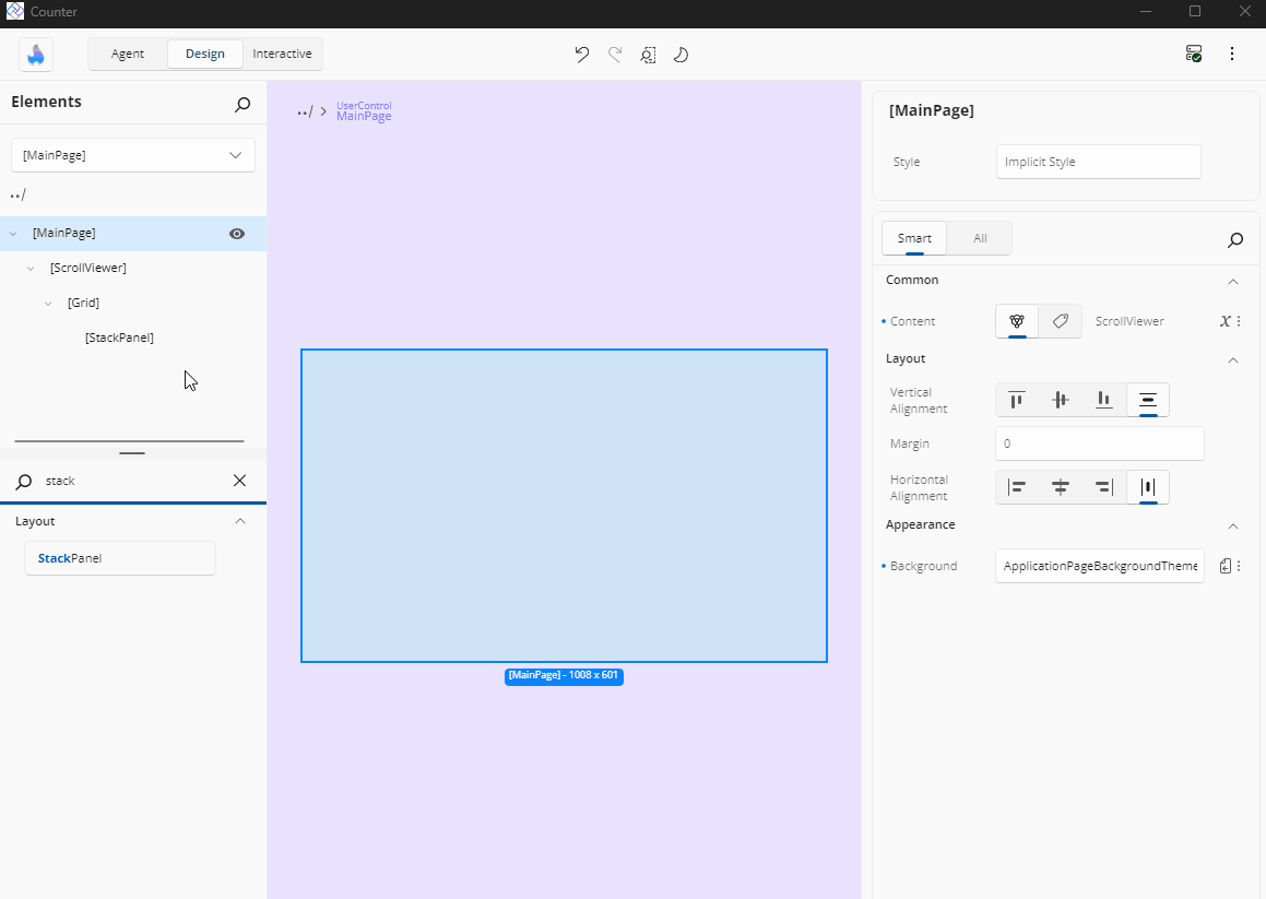 StackPanel Alignment