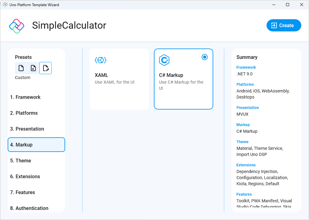 Uno Platform App template