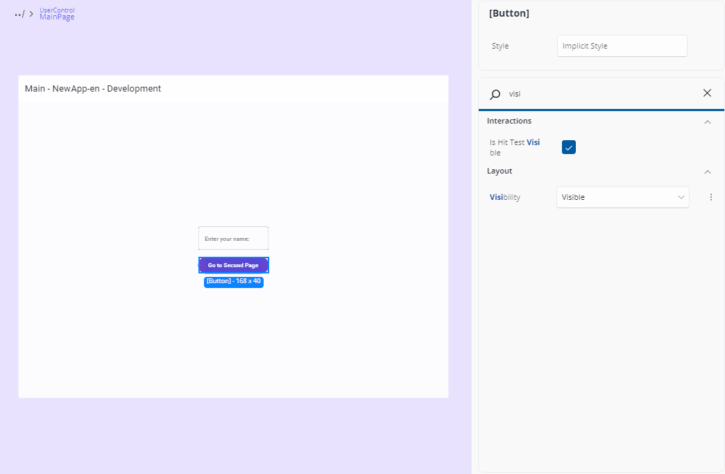GIF showing how to set values on a dropdown on the Properties panel