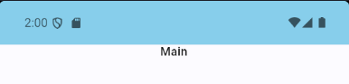 Blue Android Status Bar